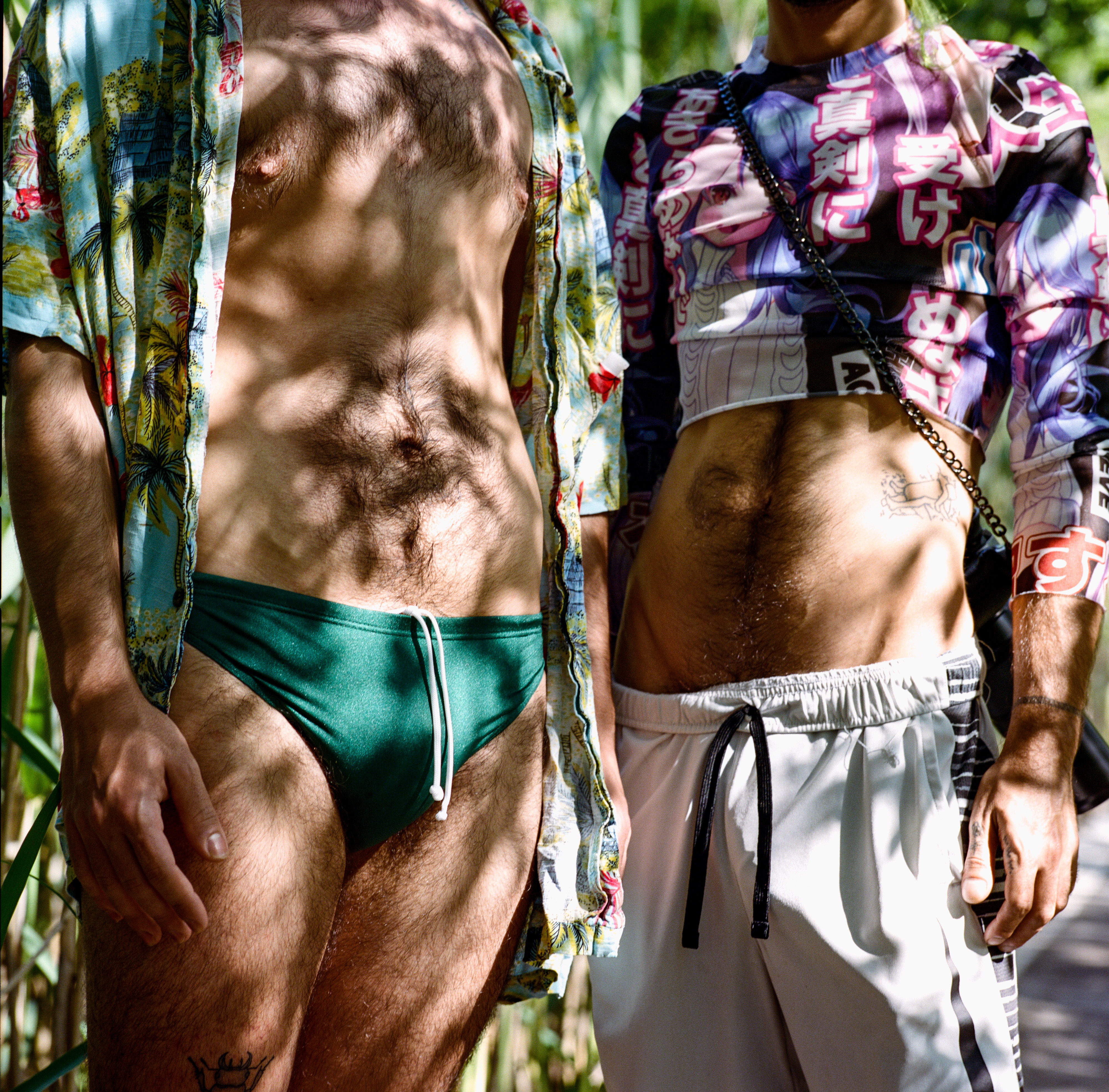 Fire Island 058, a square-format photograph street photograph made in Fire Island Pines, New York by Robert Andy Coombs.