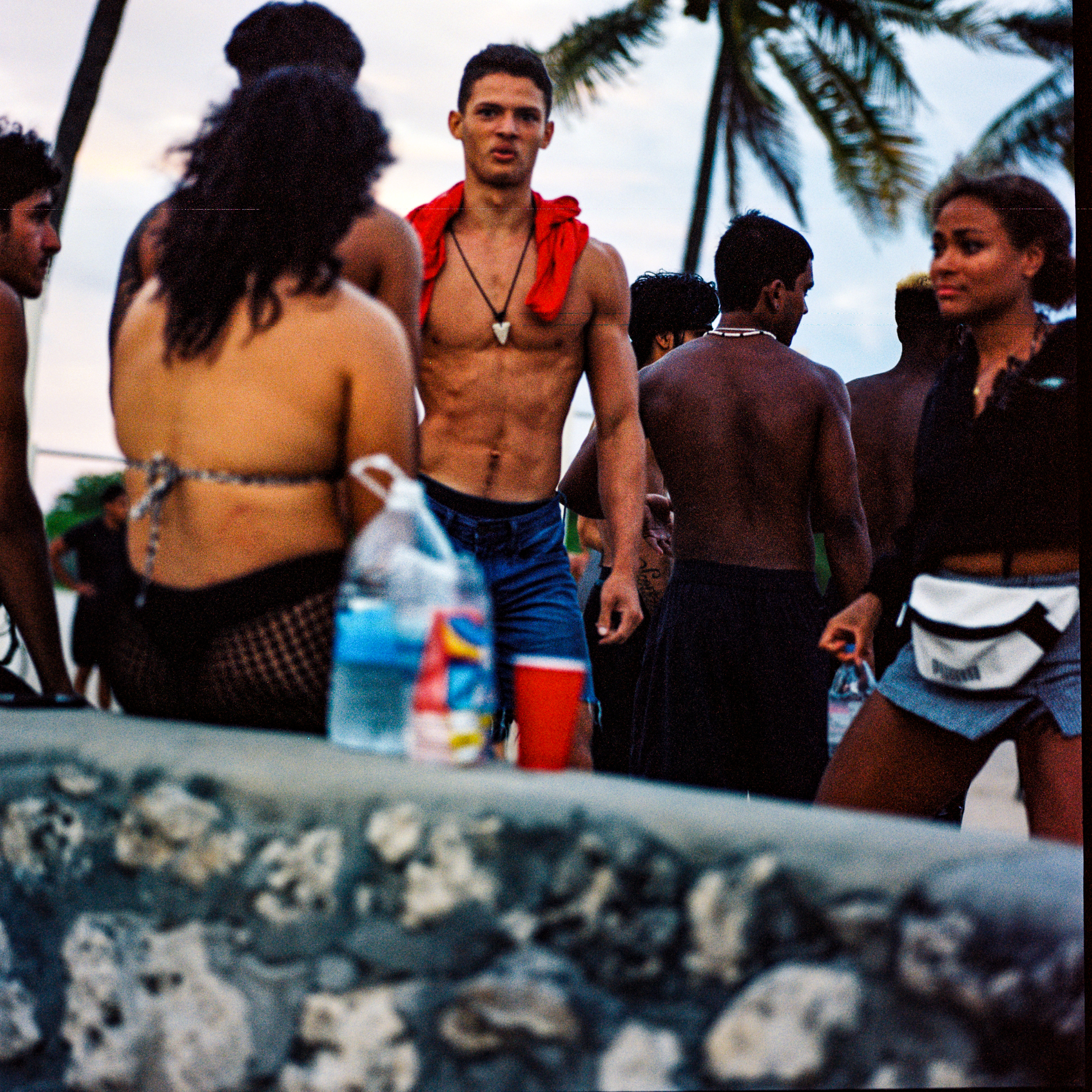Miami Beach 028, a square-format photograph street photograph made in Miami Beach, Florida by Robert Andy Coombs.