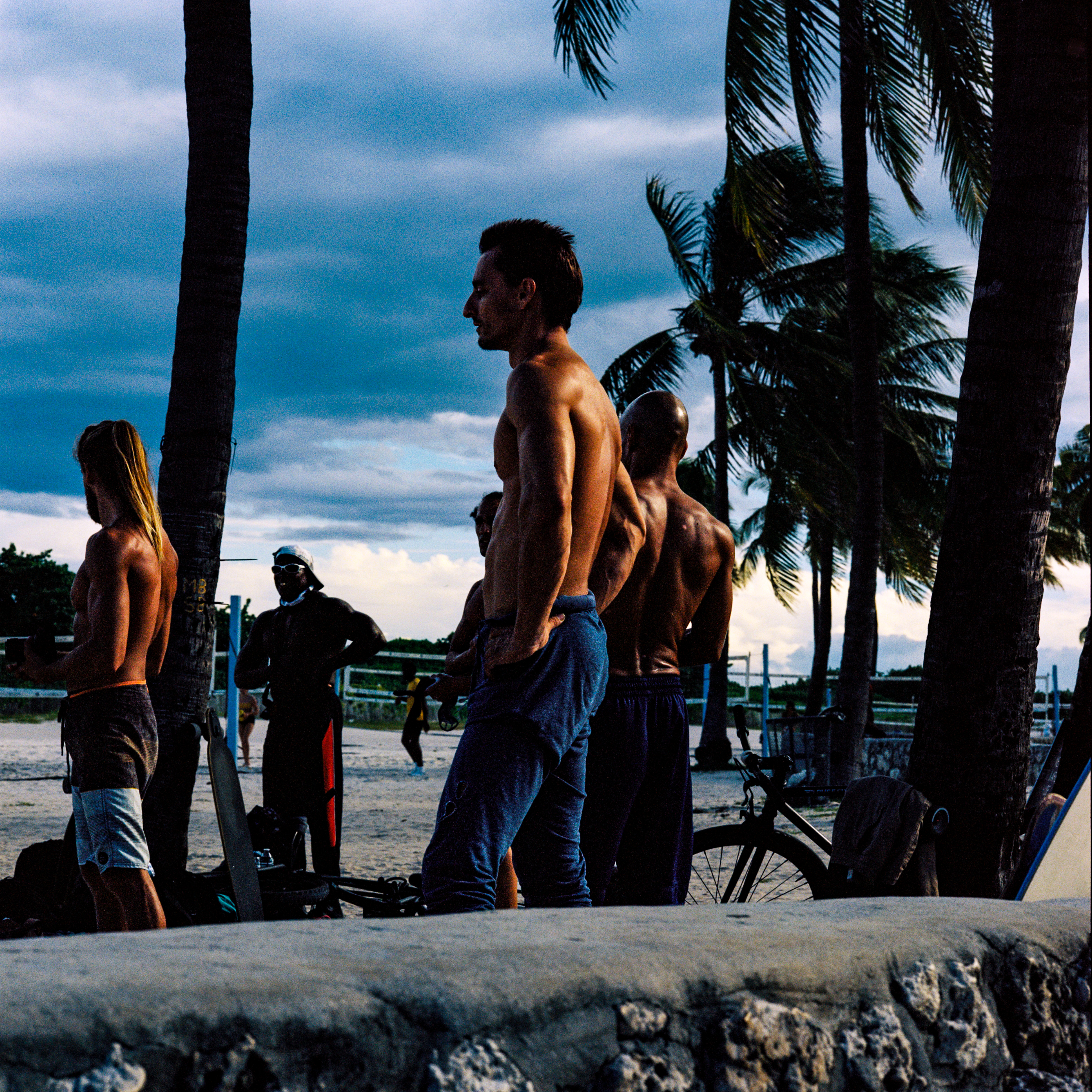 Miami Beach 041, a square-format photograph street photograph made in Miami Beach, Florida by Robert Andy Coombs.