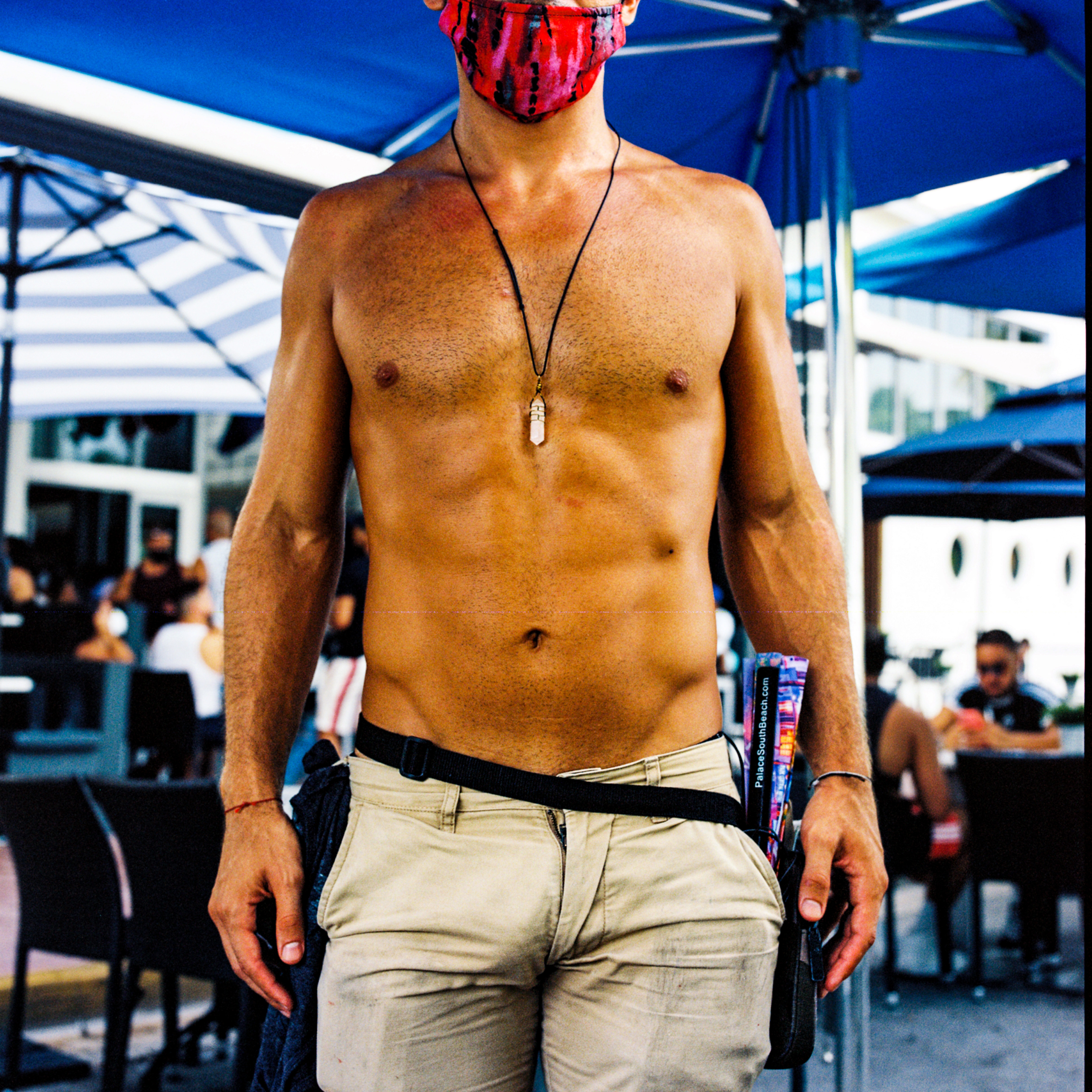 Miami Beach 055, a square-format photograph street photograph made in Miami Beach, Florida by Robert Andy Coombs.