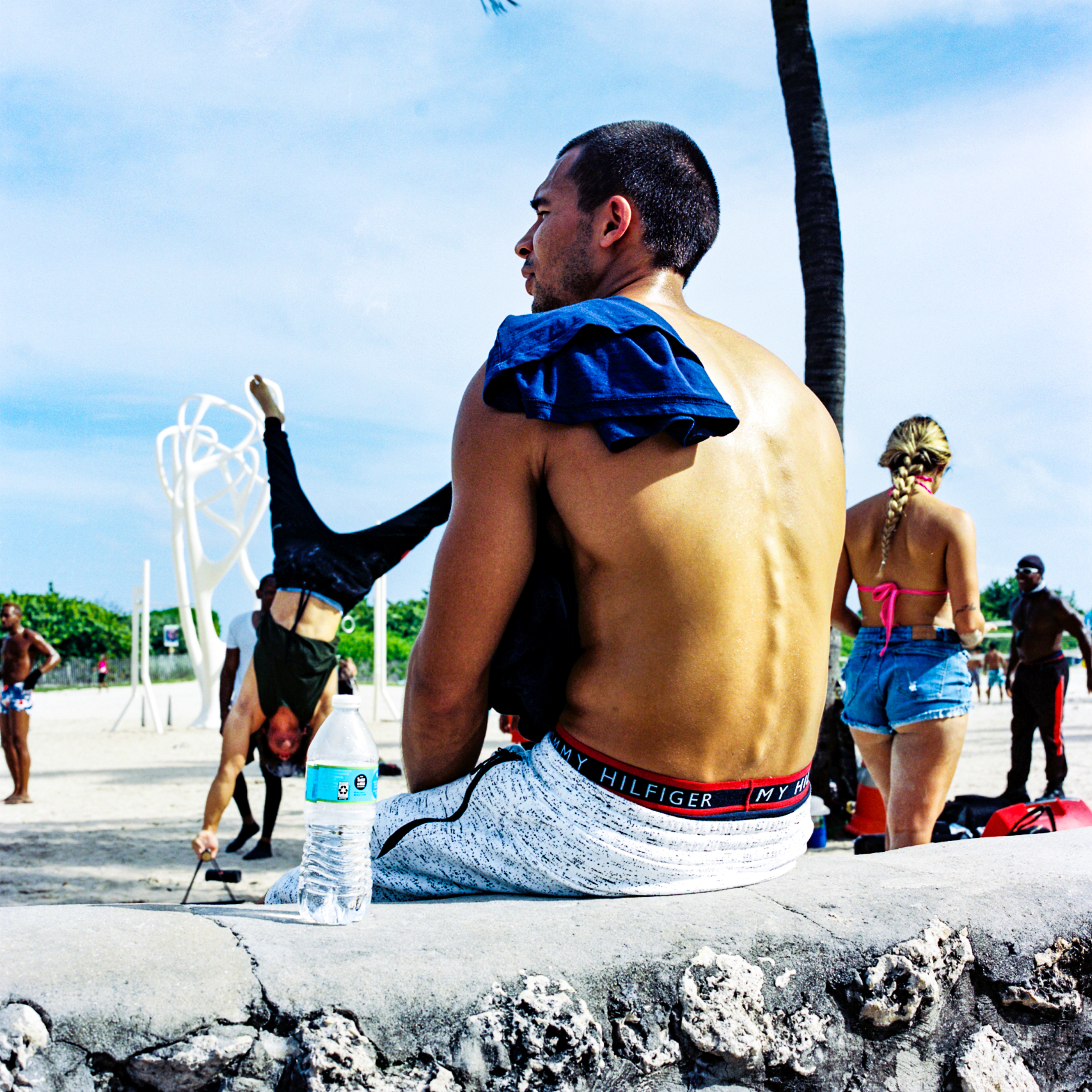 Miami Beach 058, a square-format photograph street photograph made in Miami Beach, Florida by Robert Andy Coombs.