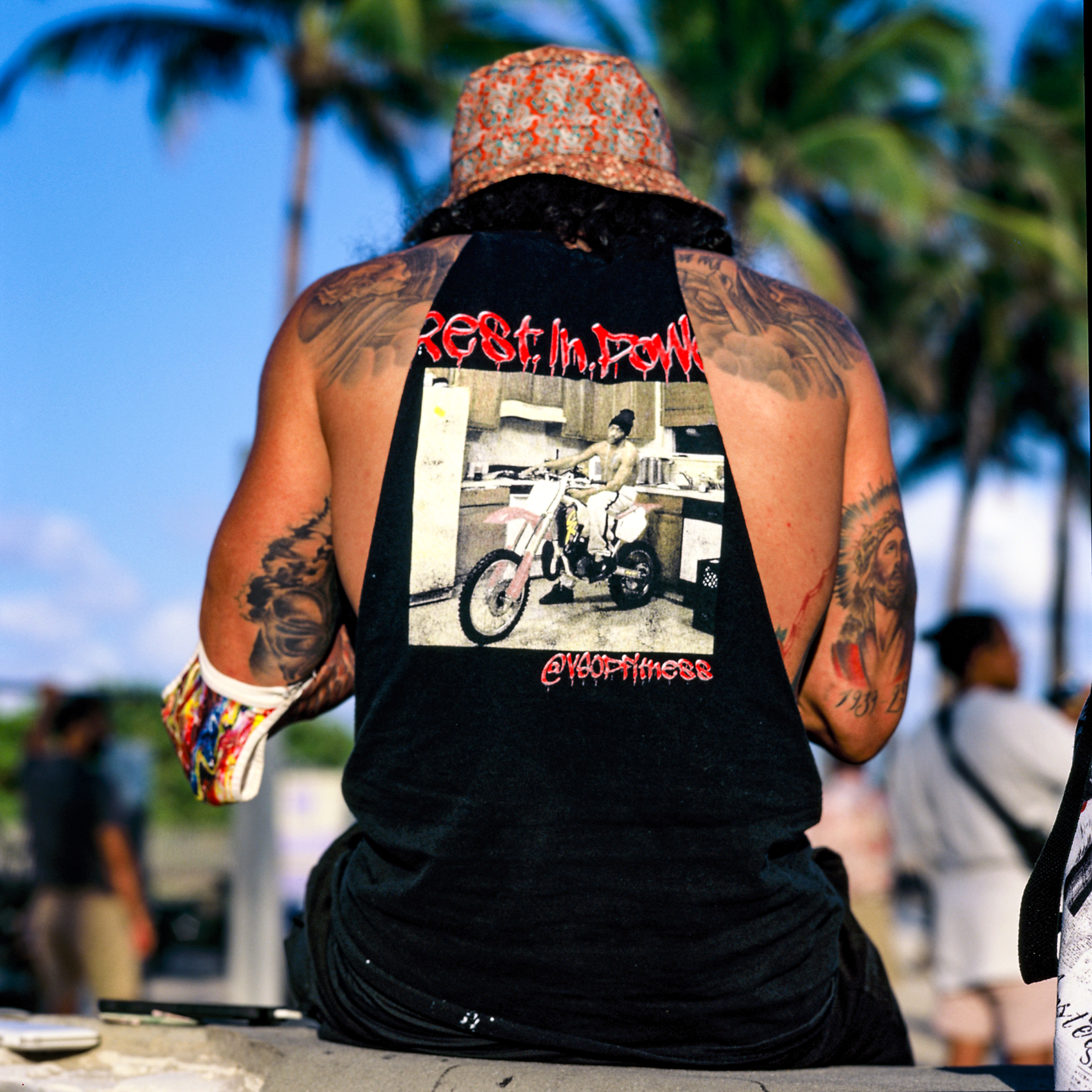 Miami Beach 064, a square-format photograph street photograph made in Miami Beach, Florida by Robert Andy Coombs.
