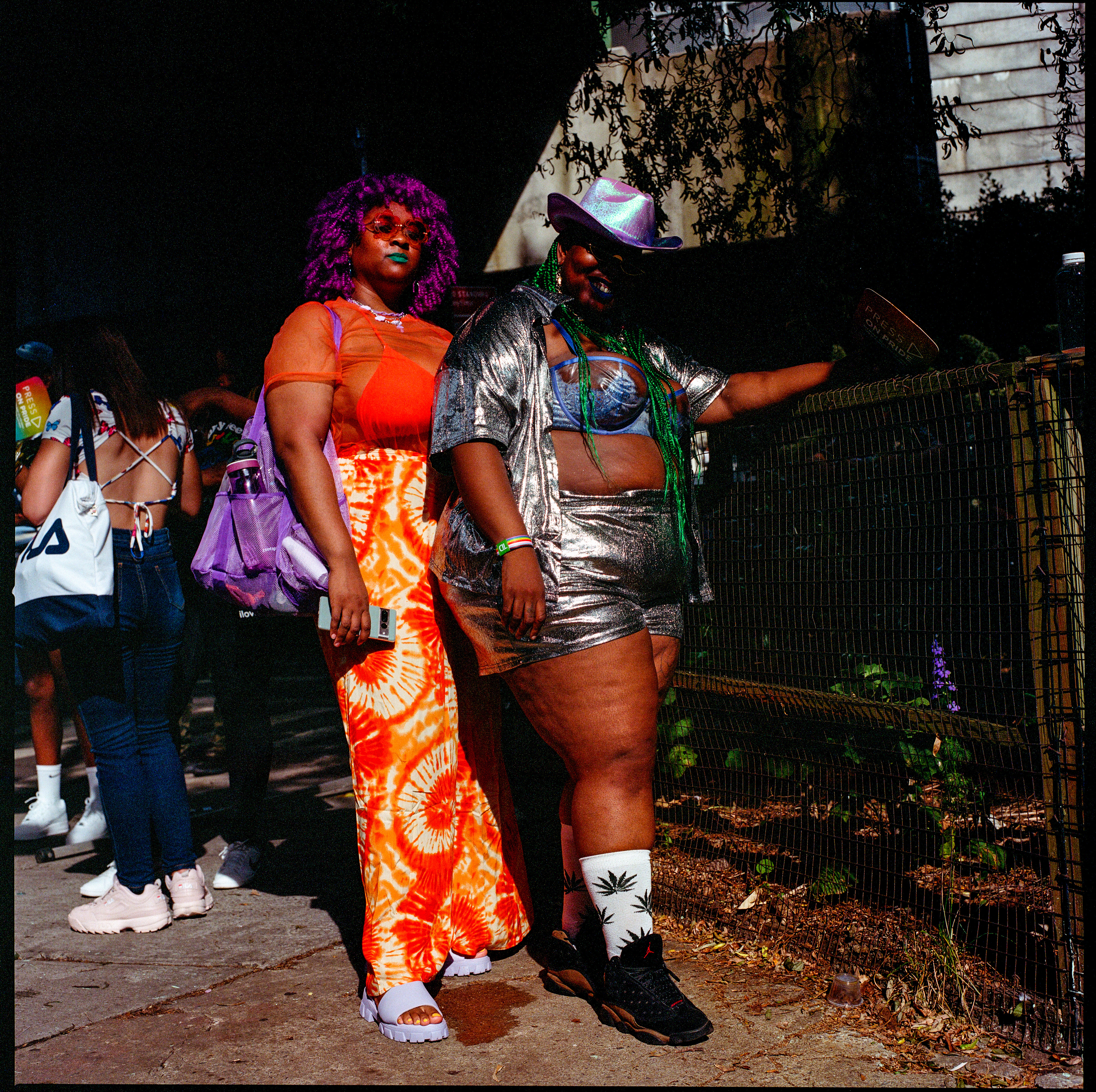 Traversing Pride 004, a square-format photograph street photograph by Robert Andy Coombs.