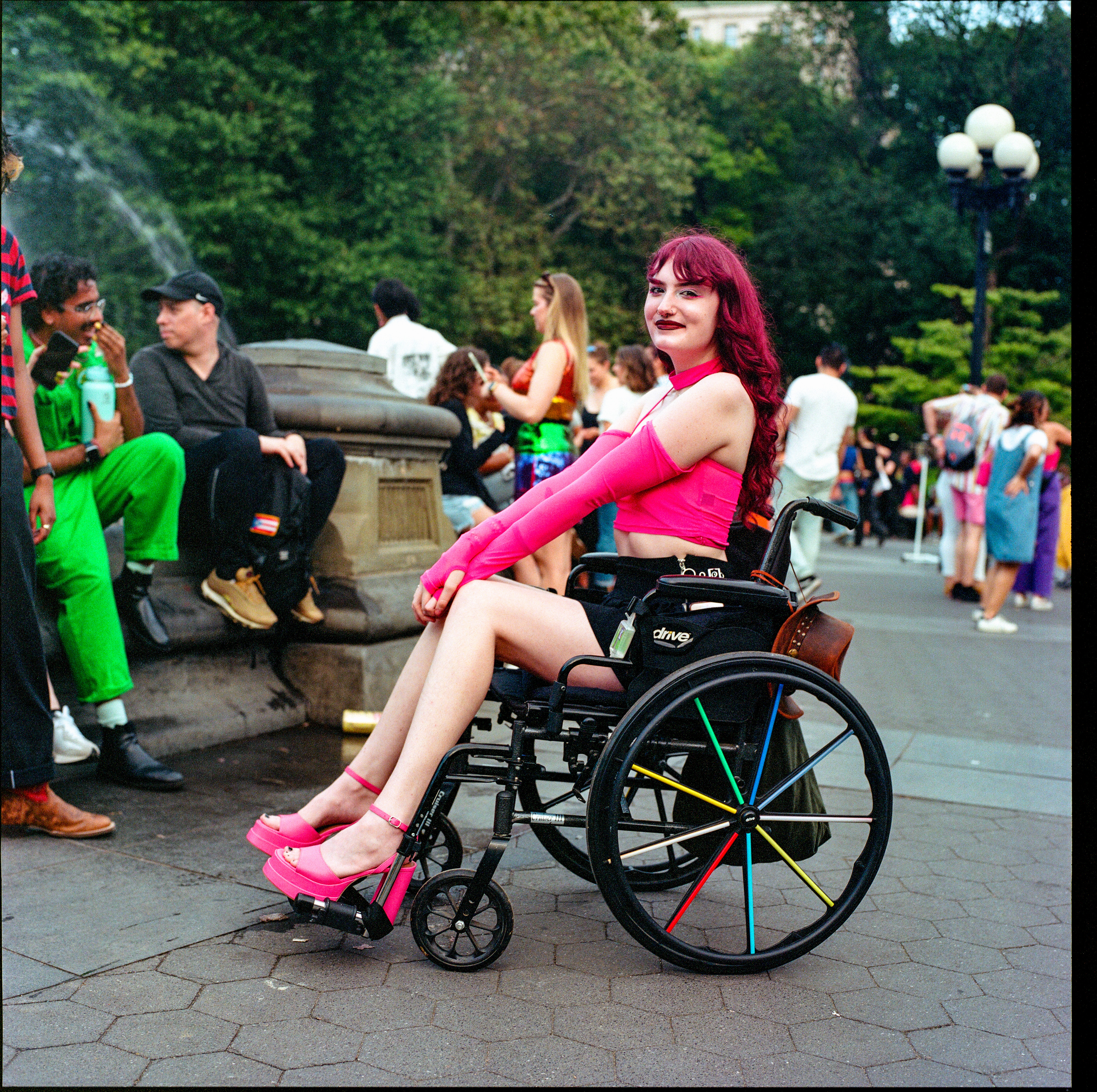 Traversing Pride 006, a square-format photograph street photograph by Robert Andy Coombs.