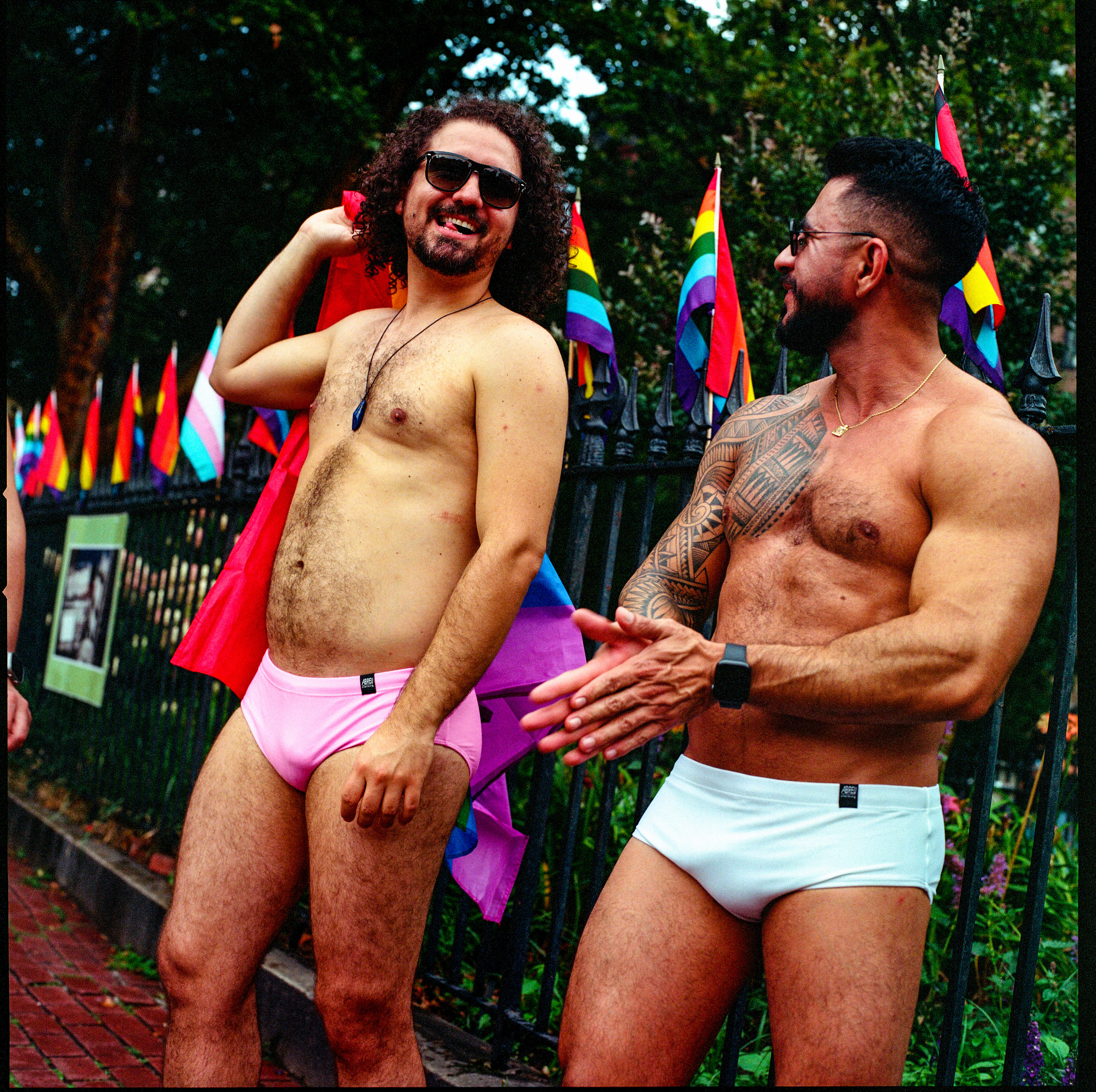 Traversing Pride 012, a square-format photograph street photograph by Robert Andy Coombs.