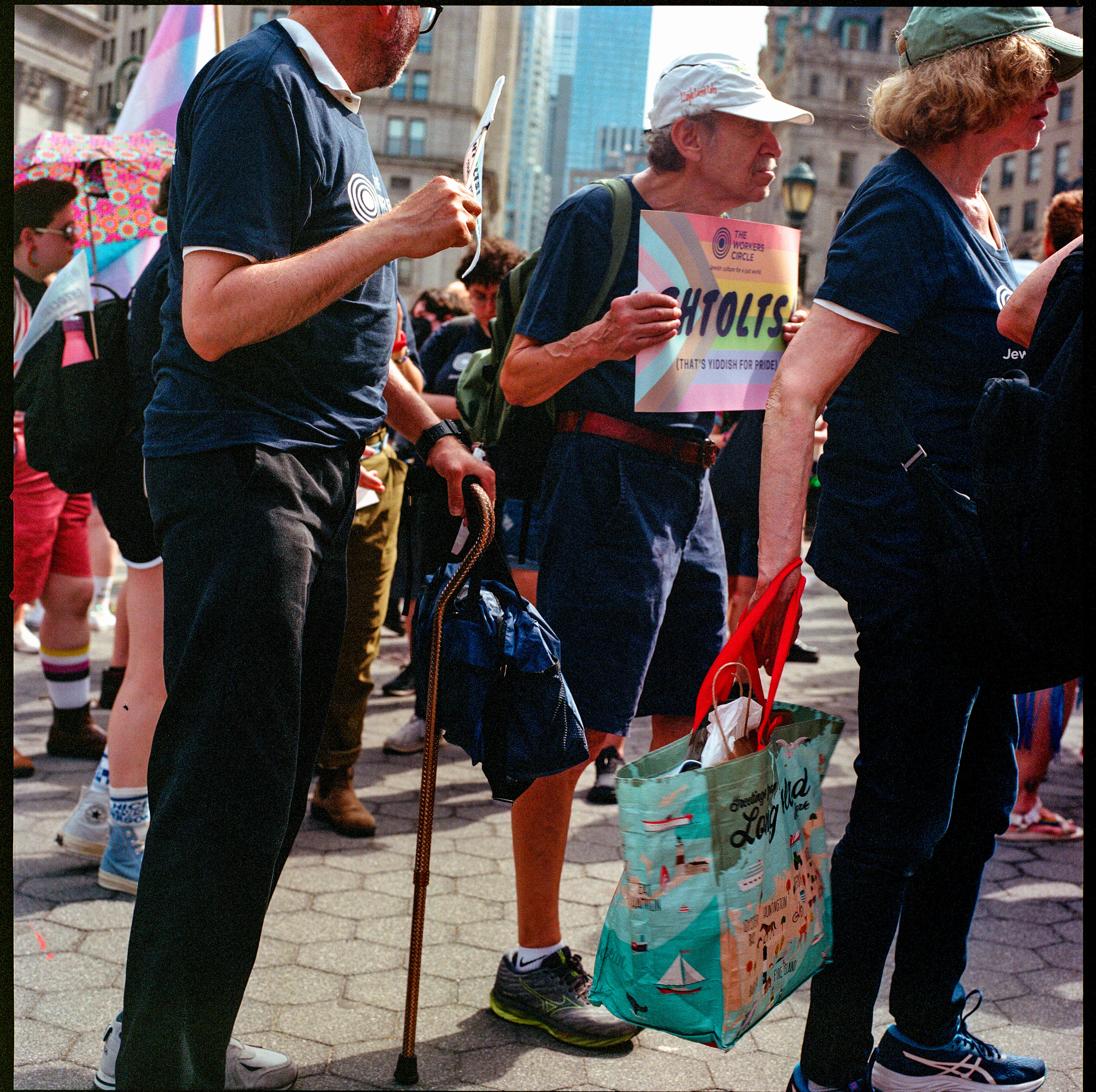 Traversing Pride 019, a square-format photograph street photograph by Robert Andy Coombs.