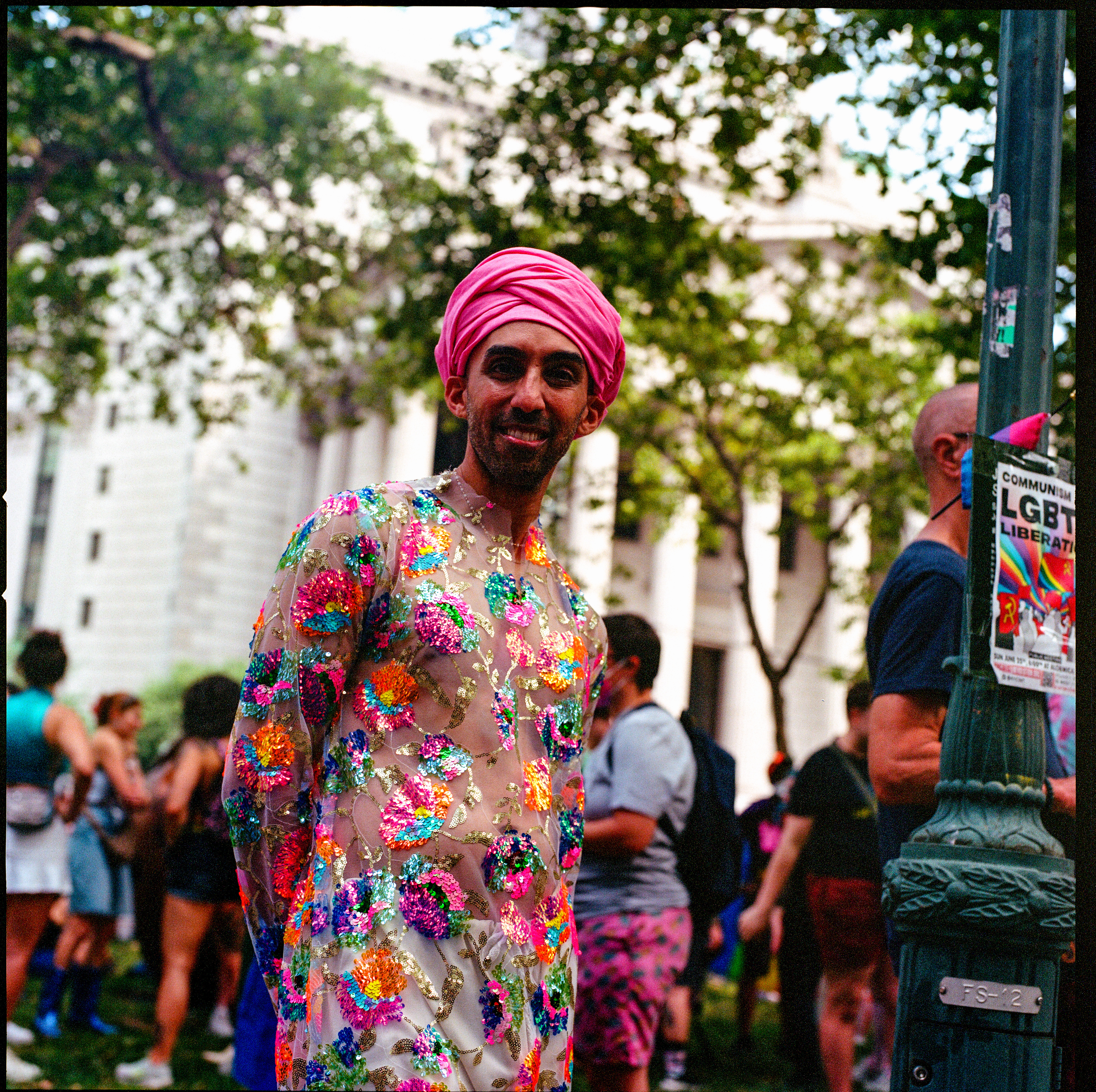 Traversing Pride 020, a square-format photograph street photograph by Robert Andy Coombs.