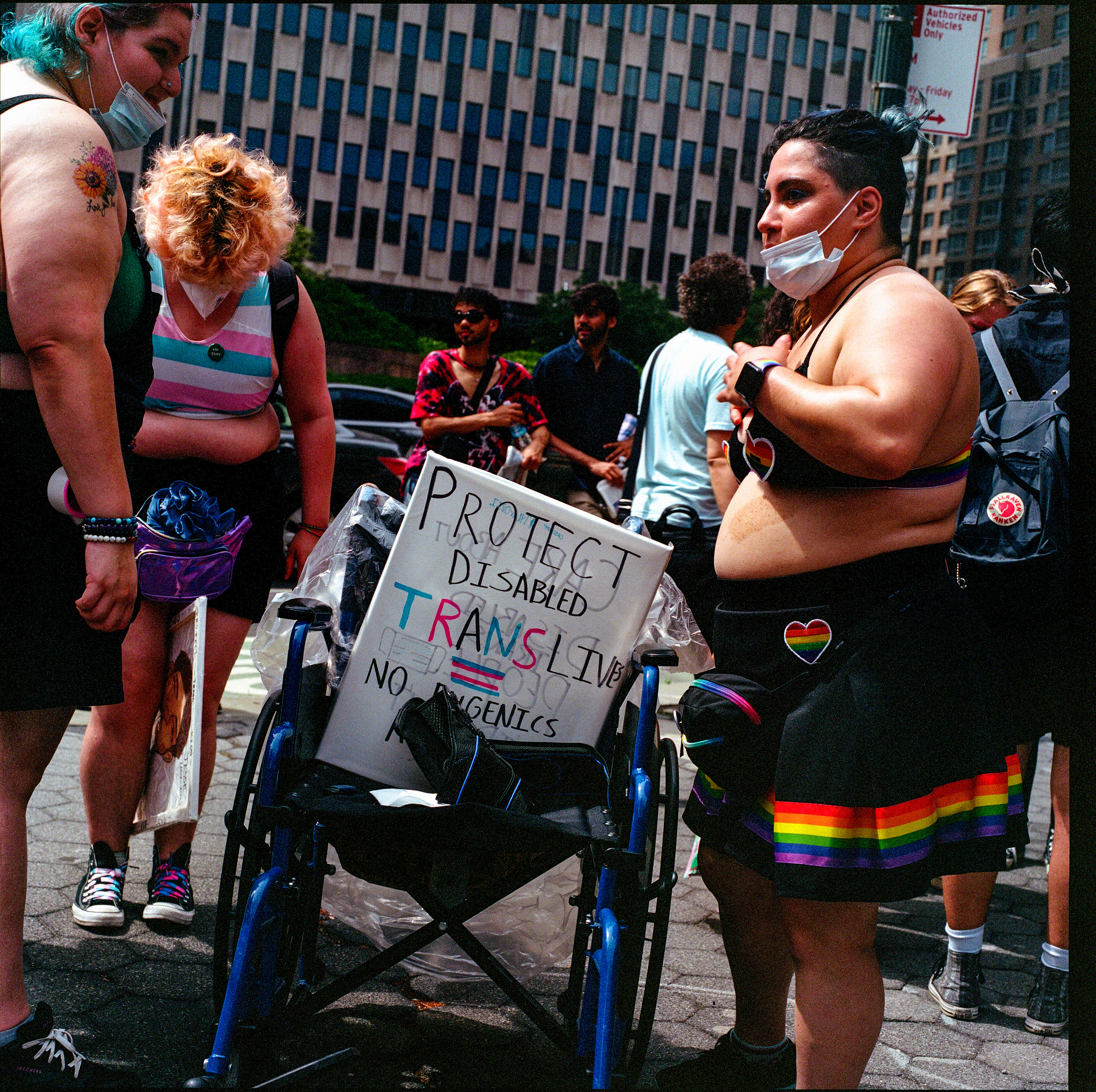 Traversing Pride 022, a square-format photograph street photograph by Robert Andy Coombs.