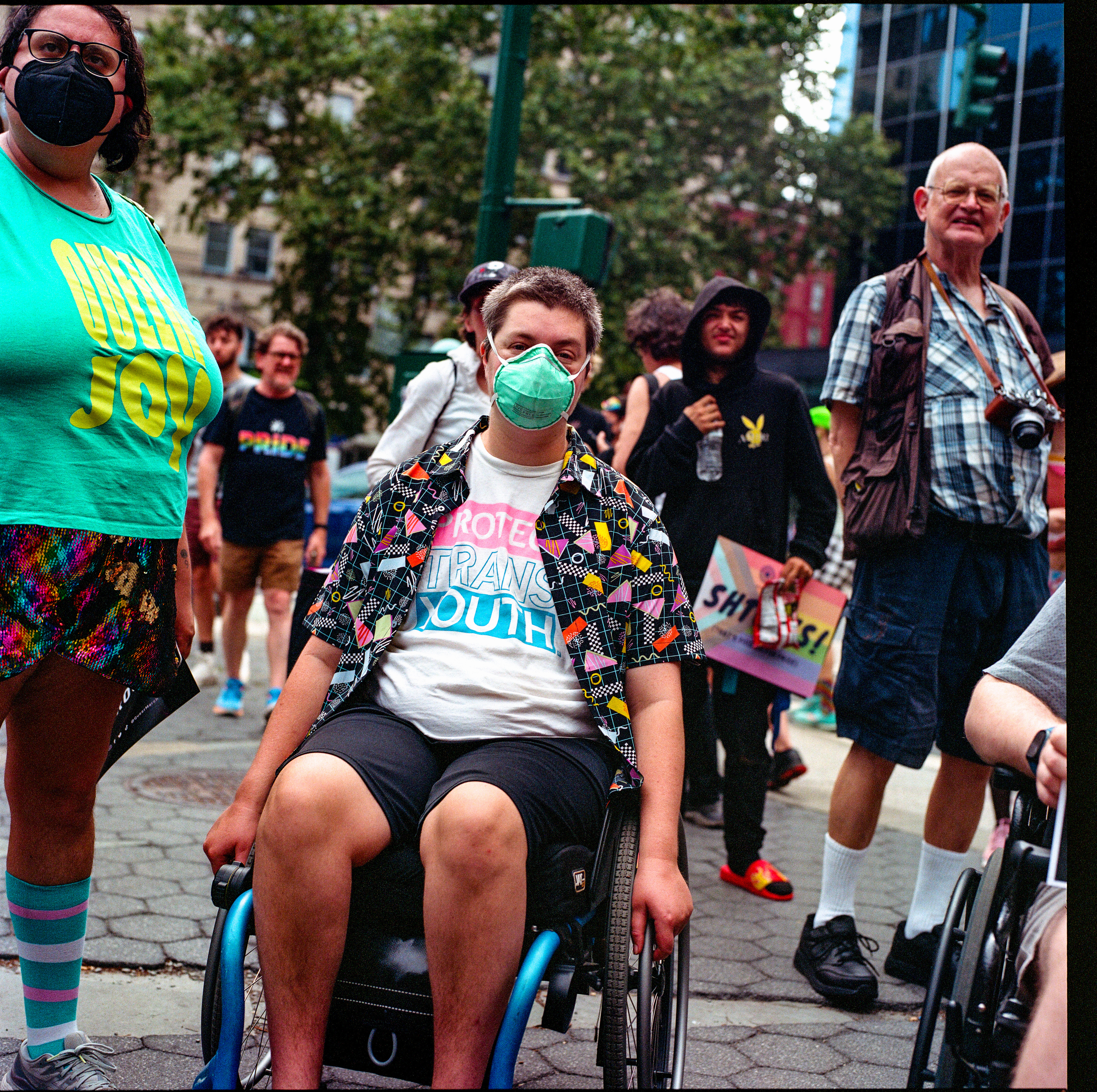 Traversing Pride 023, a square-format photograph street photograph by Robert Andy Coombs.
