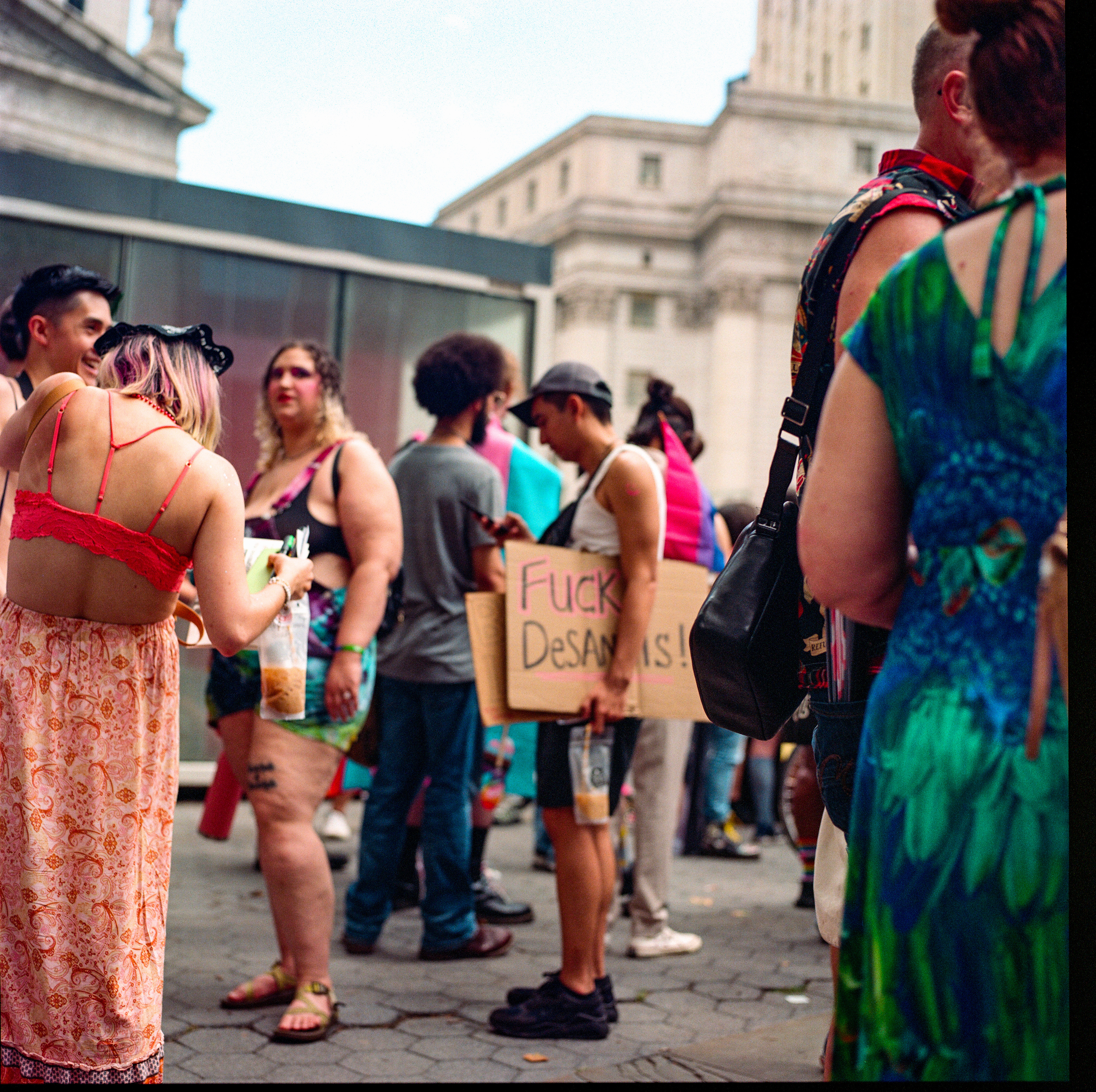 Traversing Pride 025, a square-format photograph street photograph by Robert Andy Coombs.