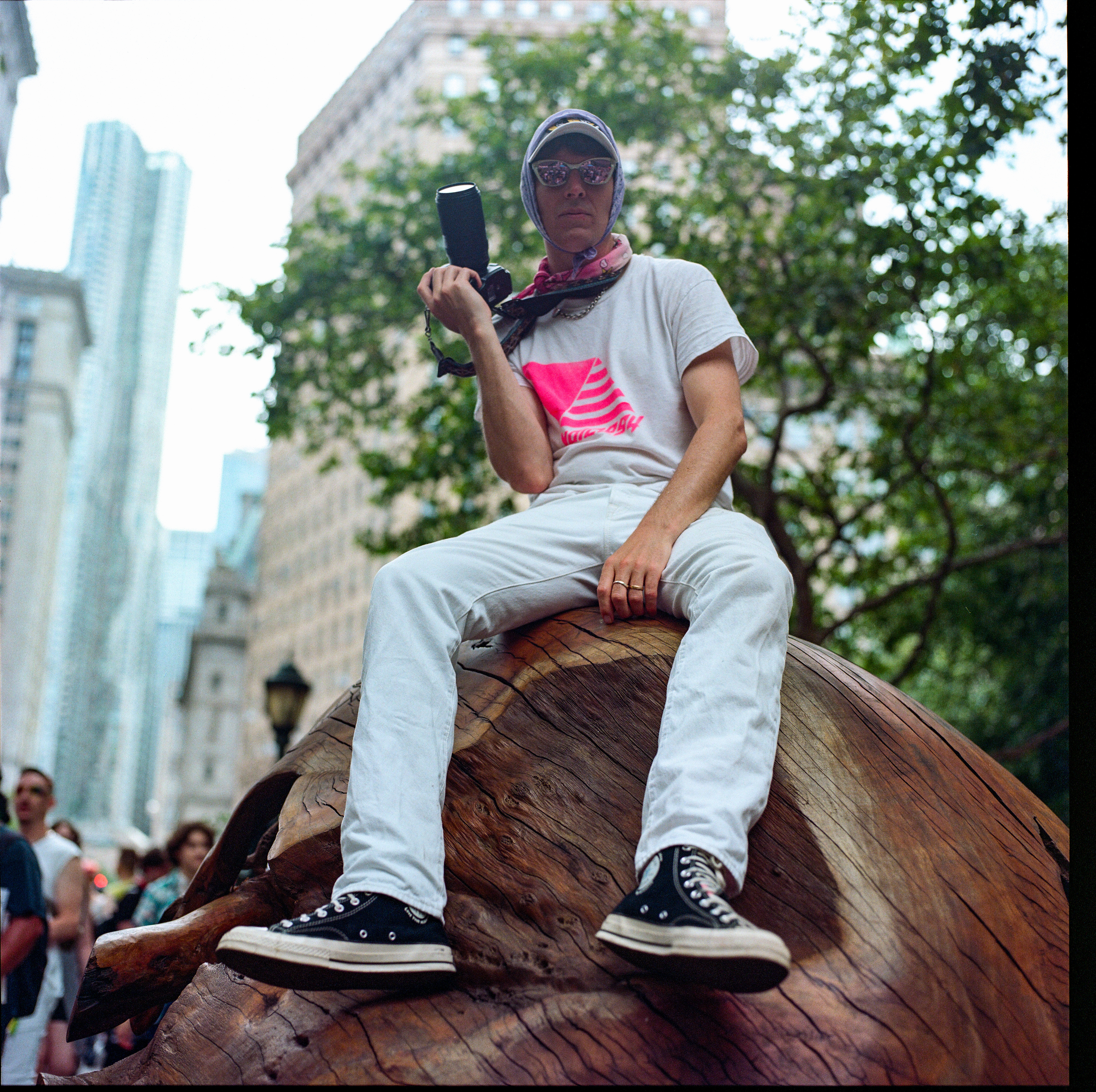 Traversing Pride 026, a square-format photograph street photograph by Robert Andy Coombs.