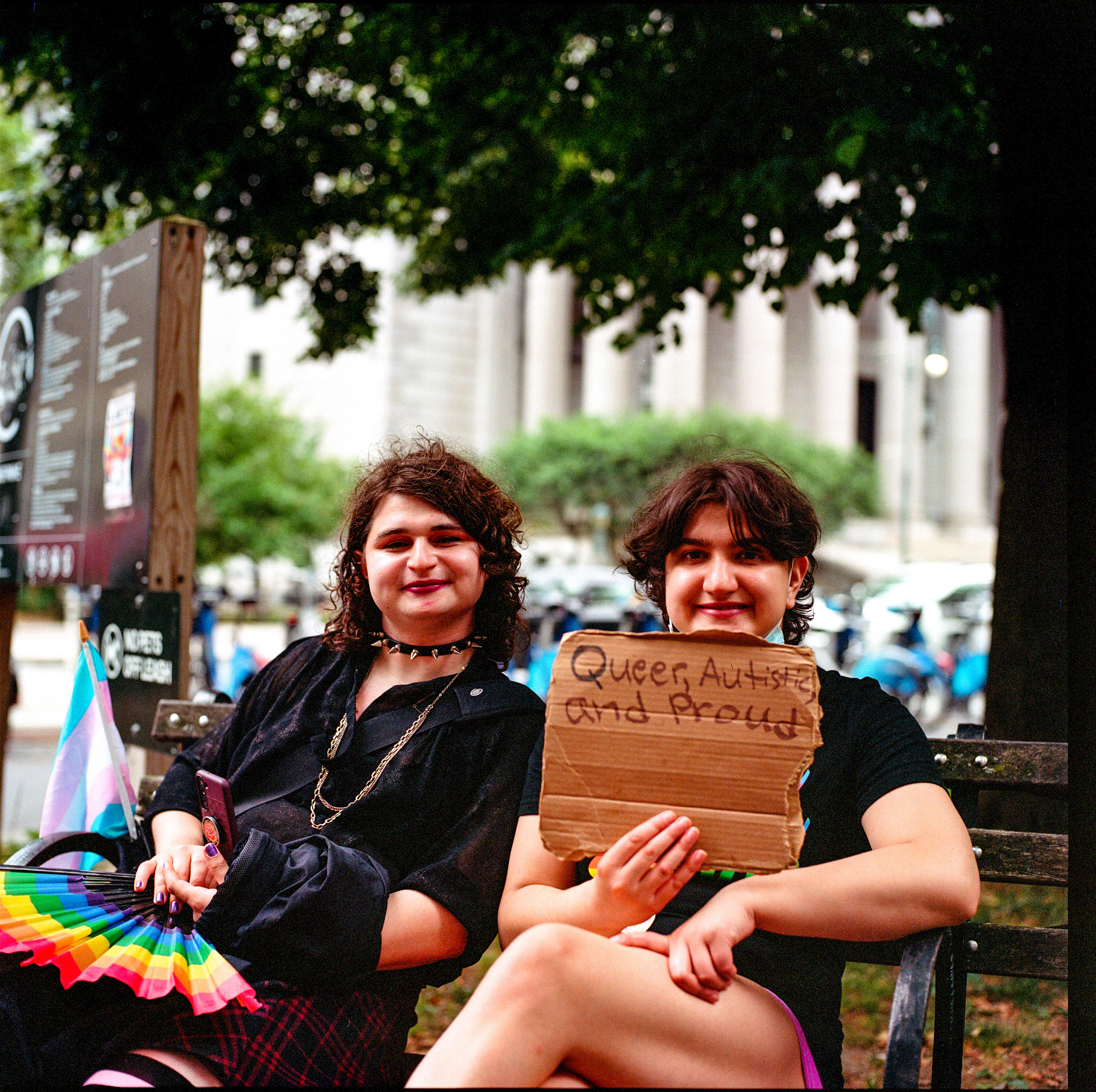 Traversing Pride 027, a square-format photograph street photograph by Robert Andy Coombs.