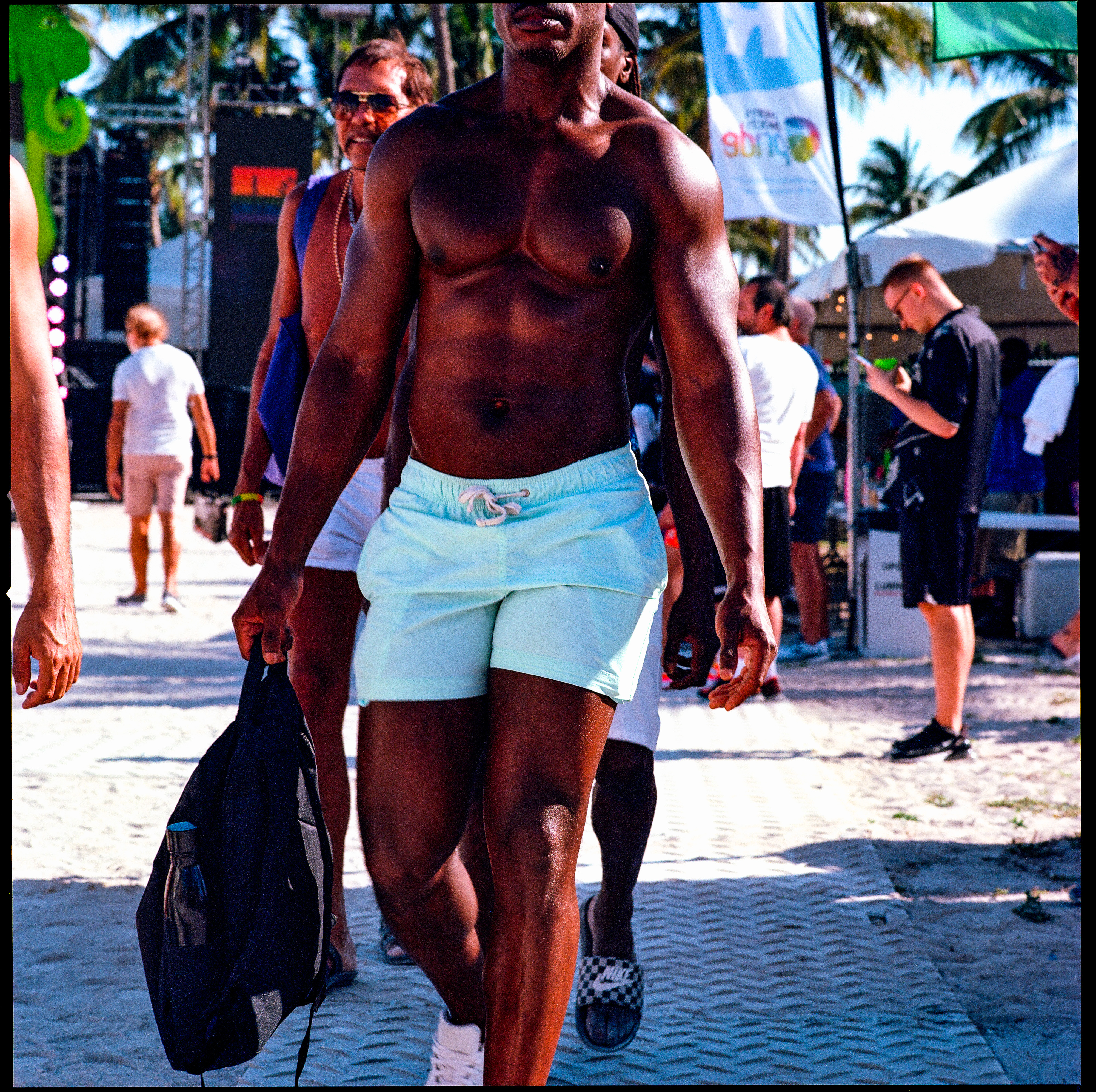 Traversing Pride 063, a square-format photograph street photograph by Robert Andy Coombs.