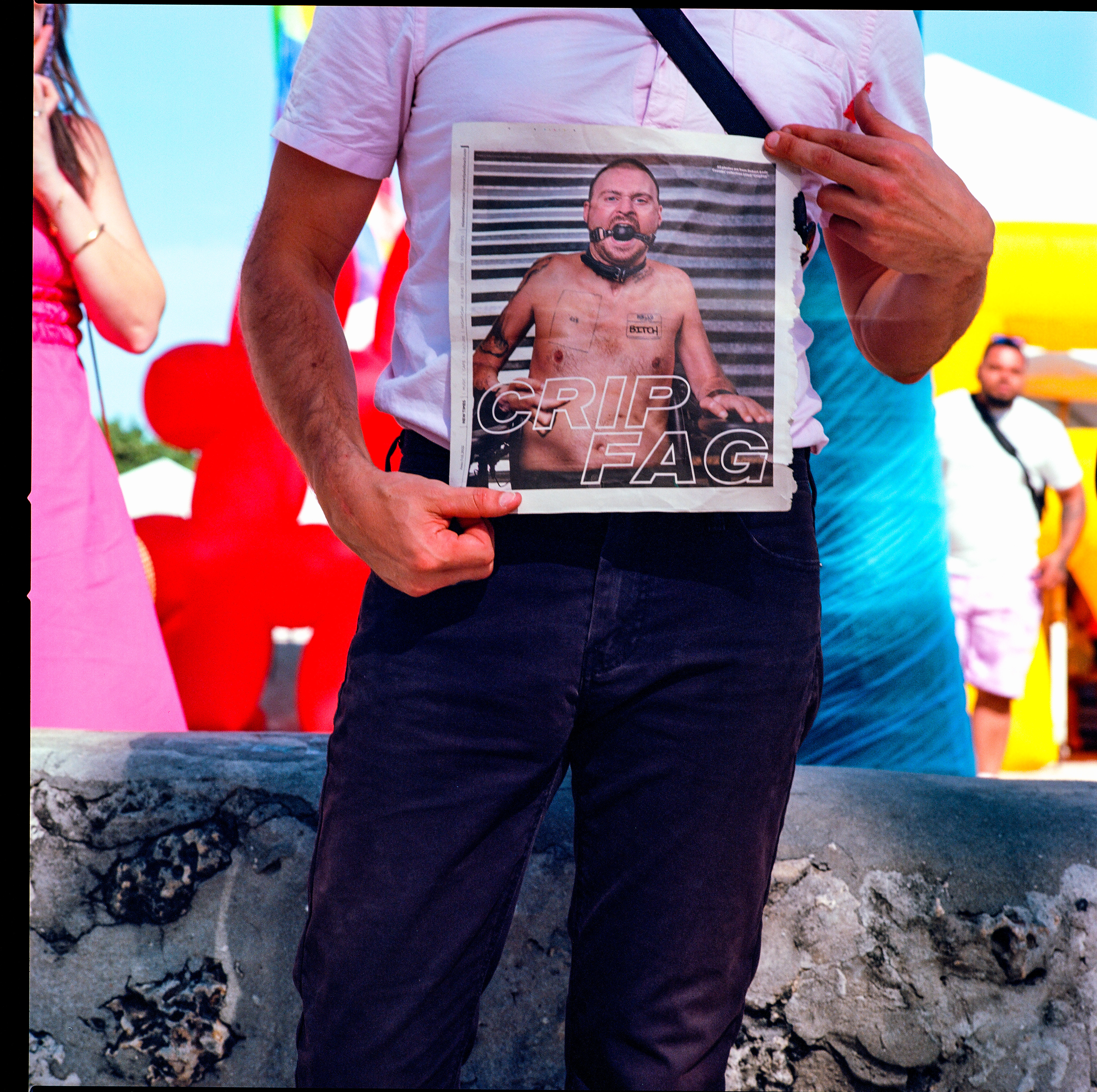 Traversing Pride 070, a square-format photograph street photograph by Robert Andy Coombs.