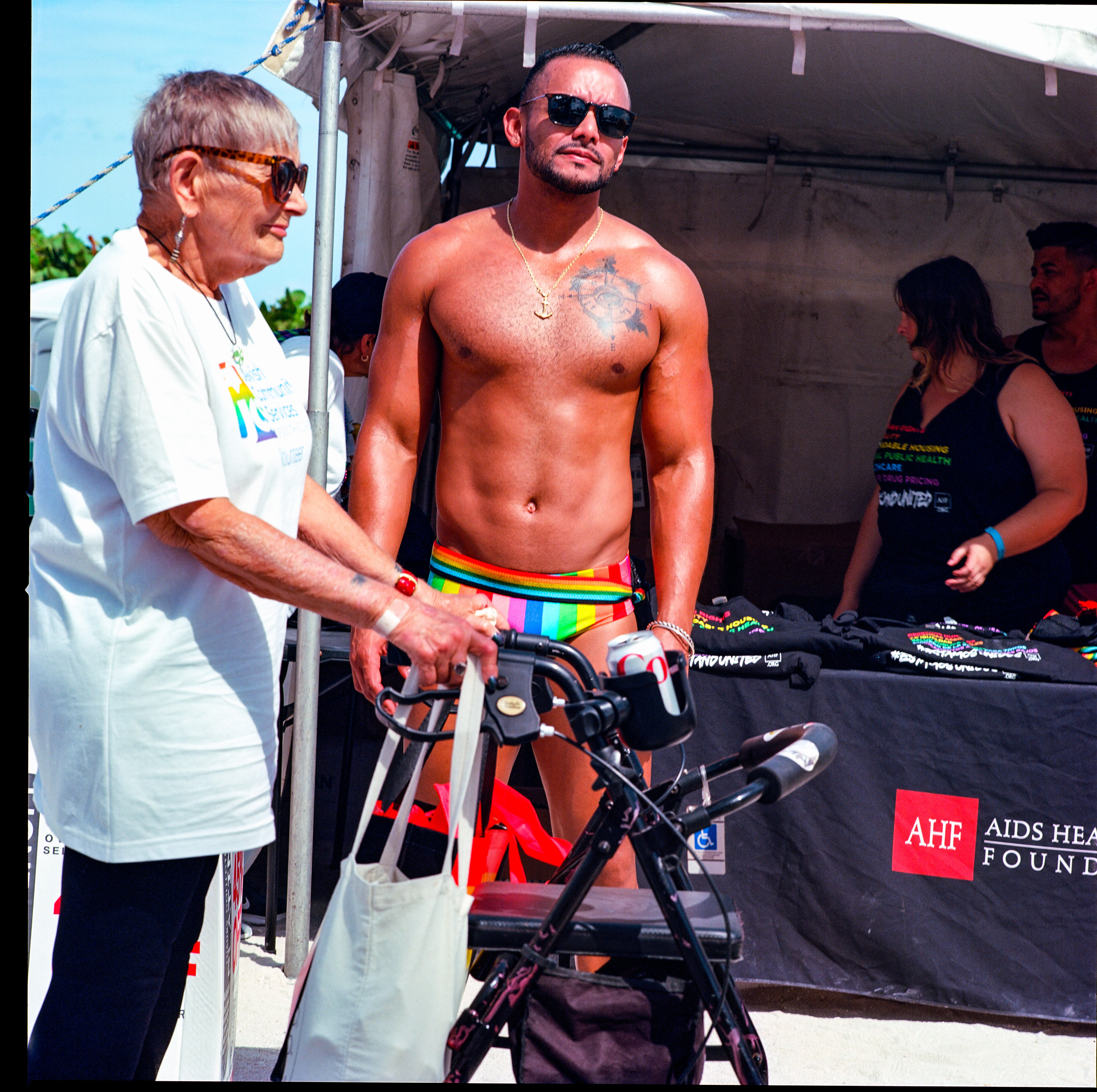 Traversing Pride 072, a square-format photograph street photograph by Robert Andy Coombs.