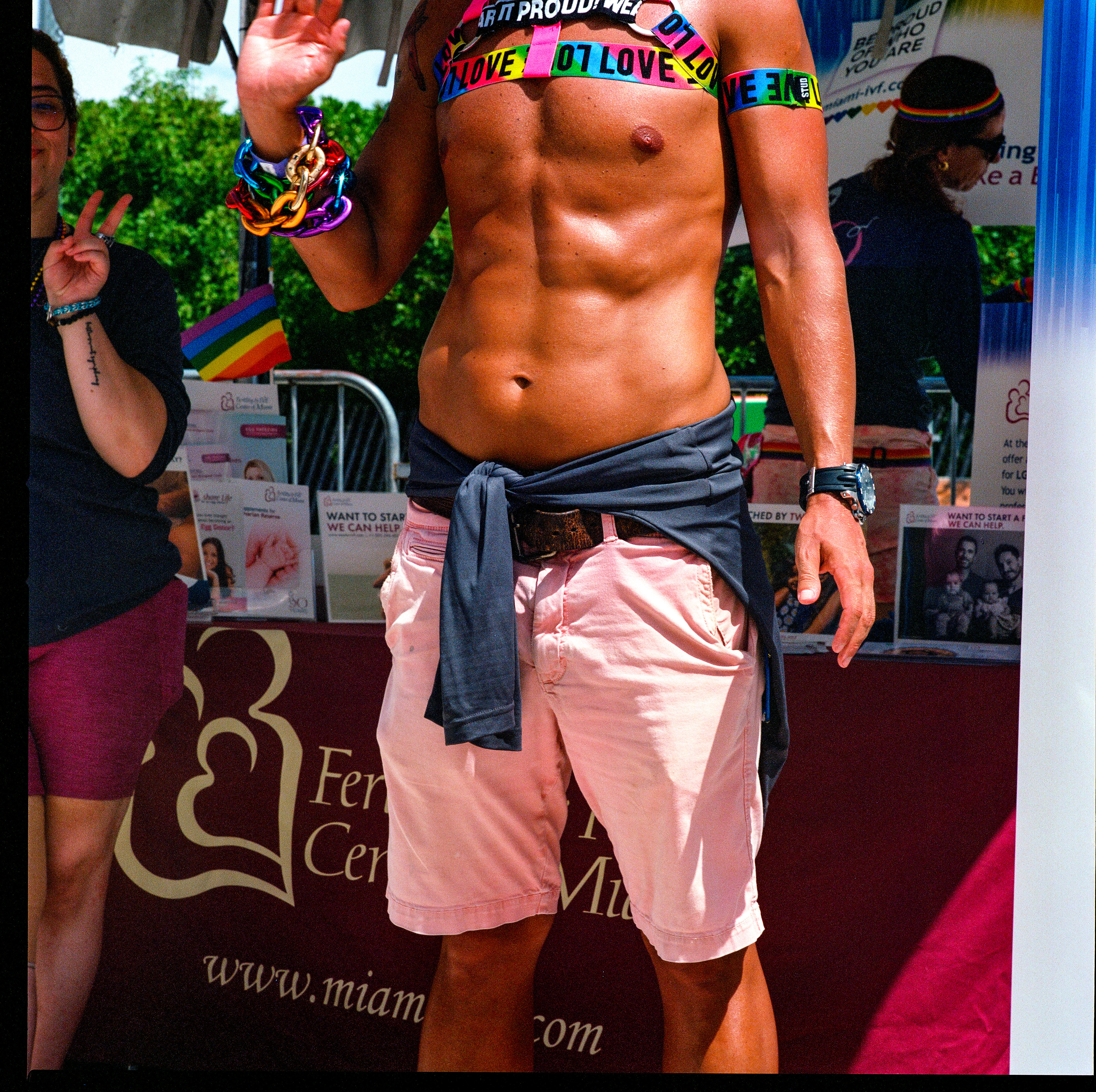 Traversing Pride 089, a square-format photograph street photograph by Robert Andy Coombs.