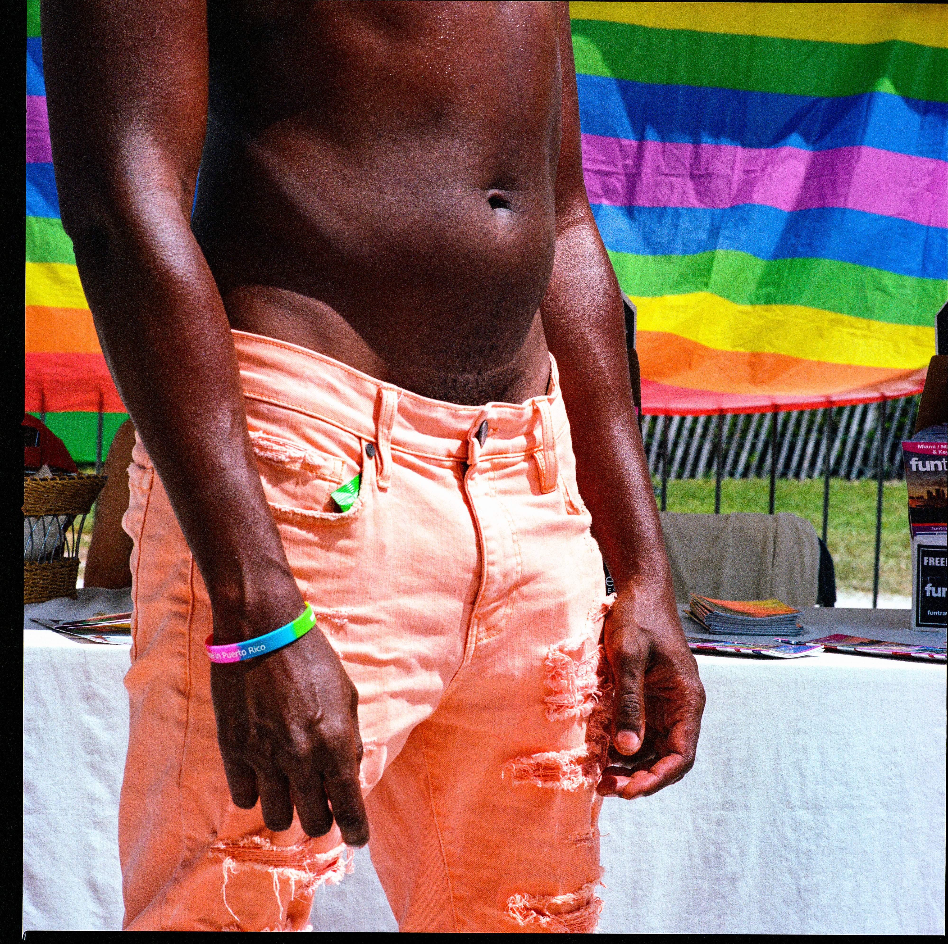 Traversing Pride 090, a square-format photograph street photograph by Robert Andy Coombs.